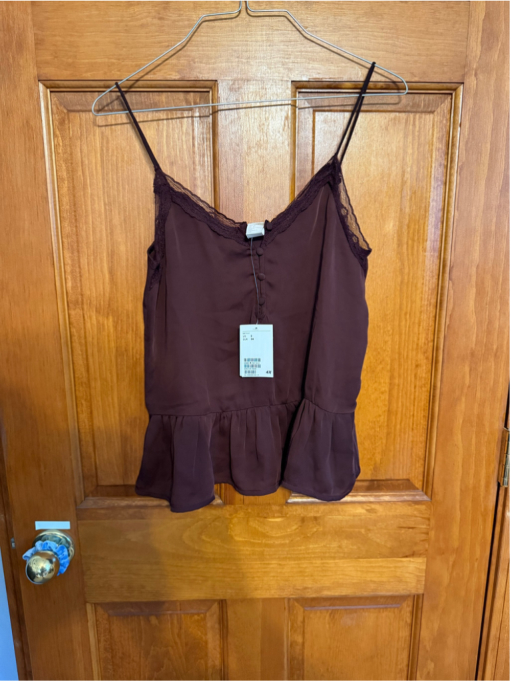Women's H&M Burgundy Camisole Top, Size 2